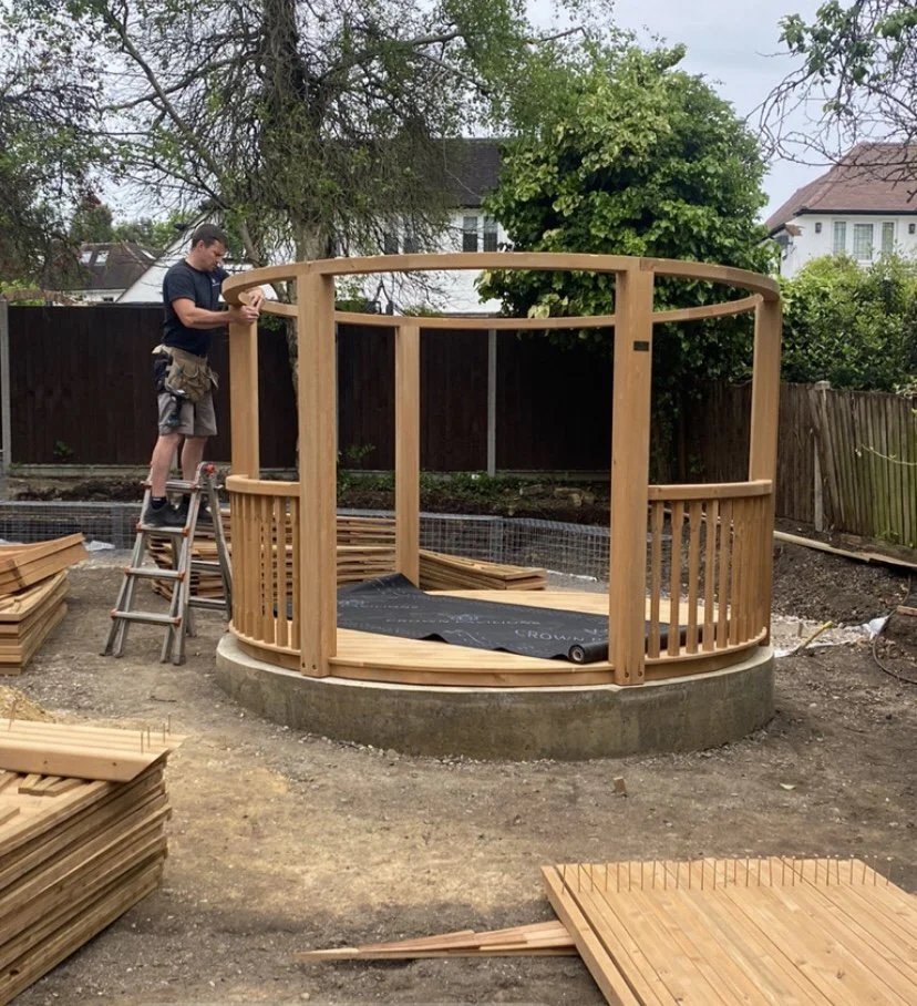 cedar pavilion construction