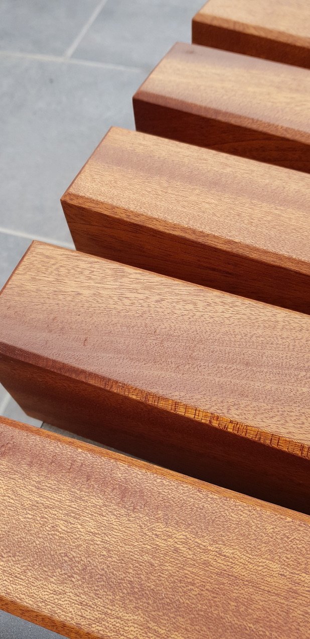 hardwood bench detail