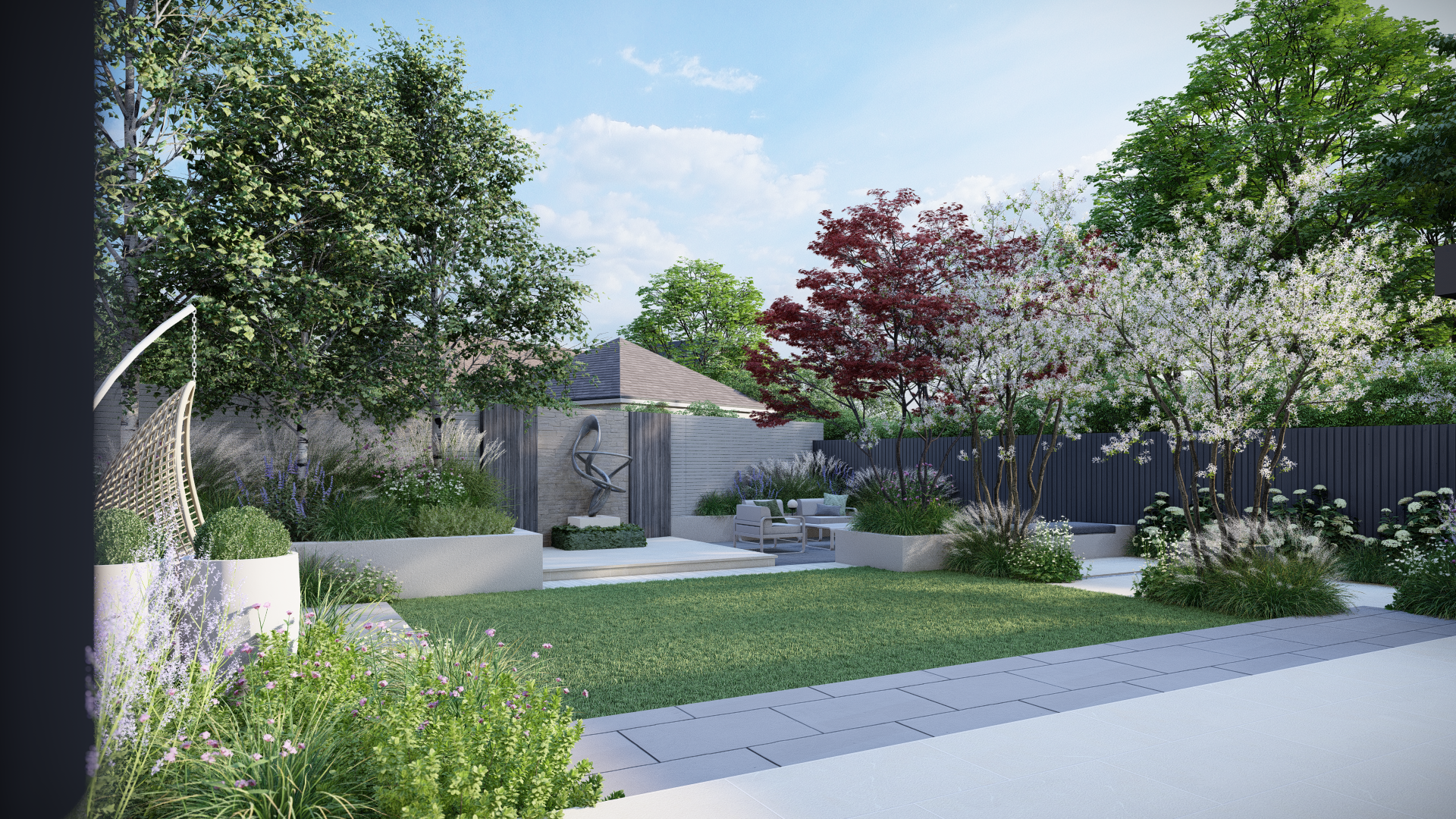 main central garden visual