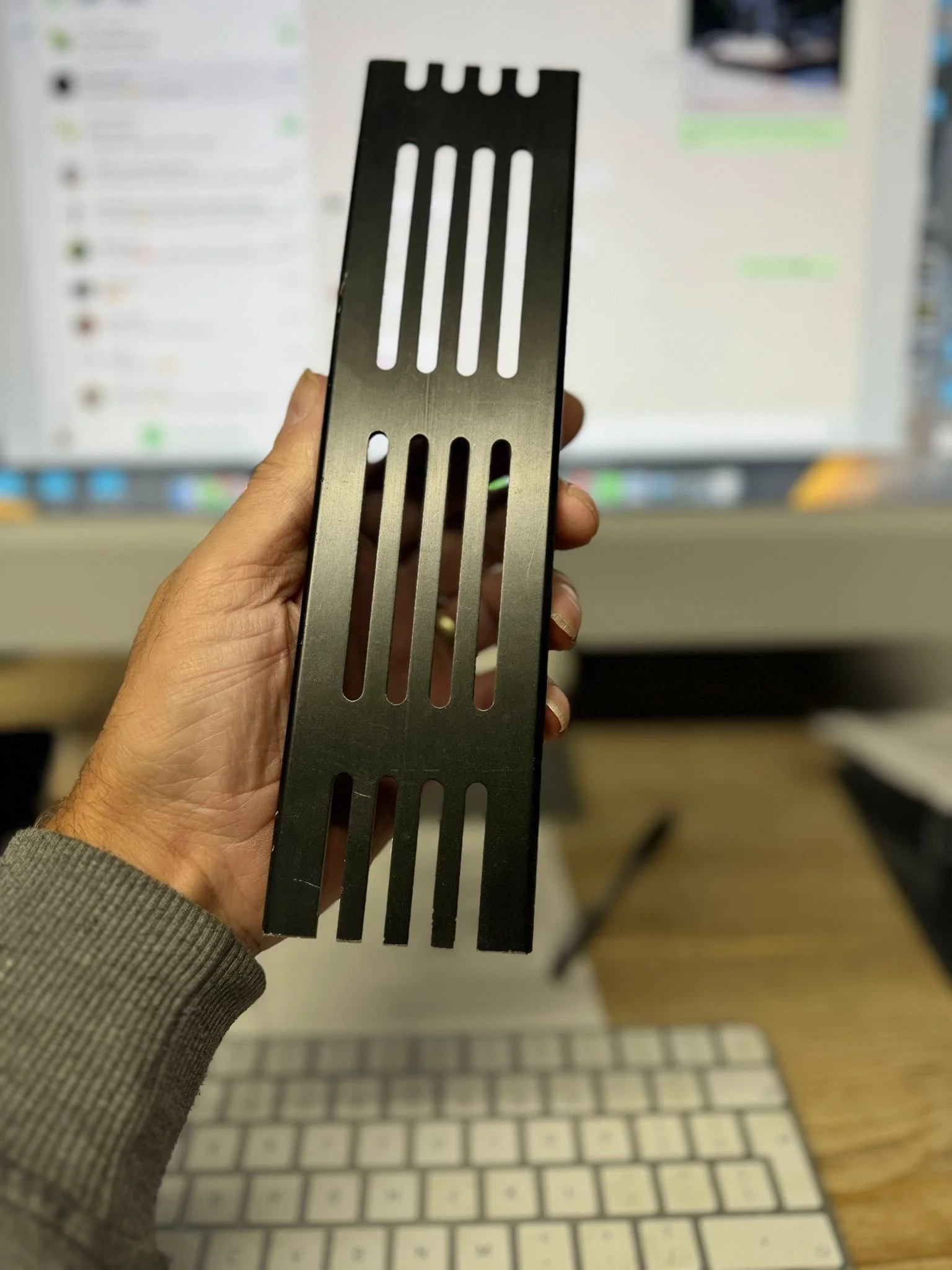 black drainage cover