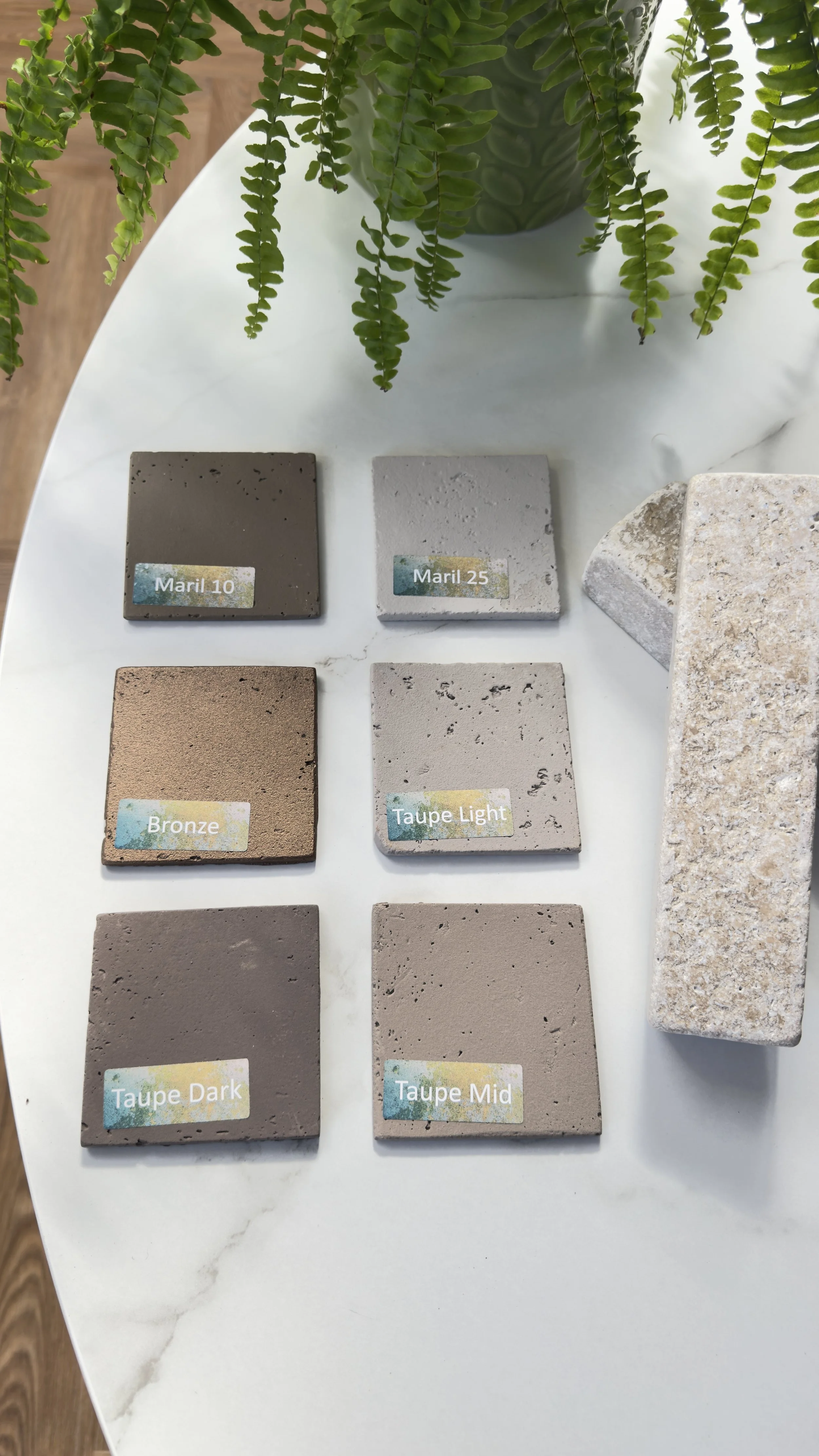 texture and colour samples