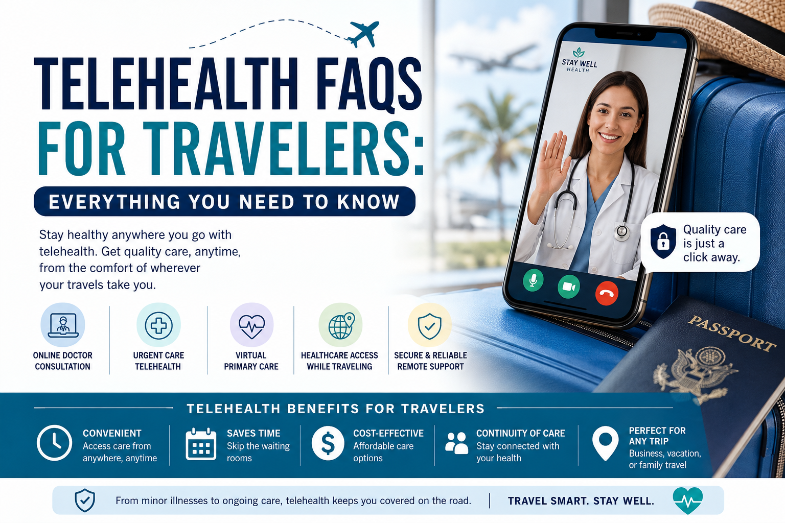 Telehealth FAQs for Travelers: Everything You Need to Know