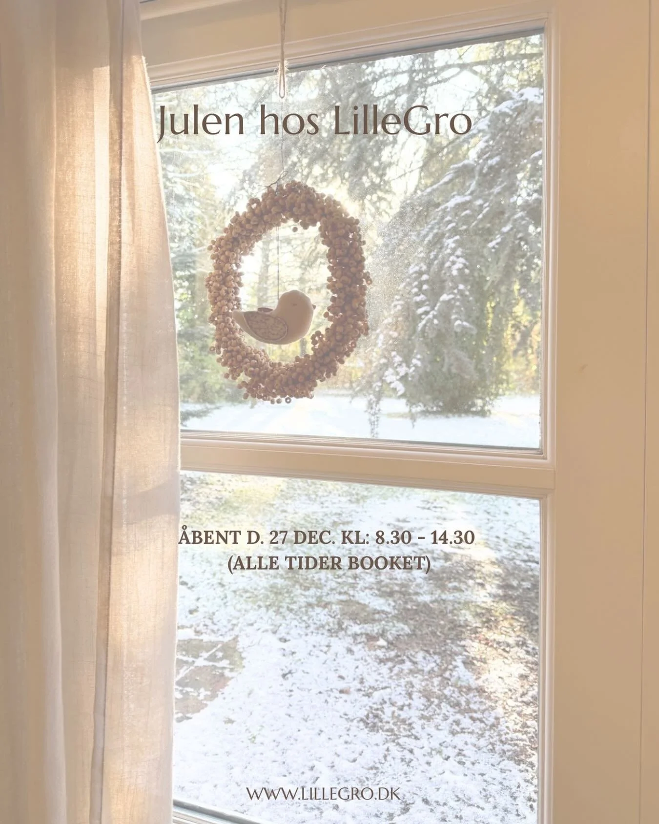 ✨S&aring; er det tid til en lille julepause hos LilleGro✨
Jeg holder juleferie og lader op efter de f&oslash;rste, fine m&aring;neder som selvst&aelig;ndig jordemoder🤎

Jeg har &aring;bent &eacute;n enkelt dag mellem jul &amp; nyt&aring;r, l&oslash;