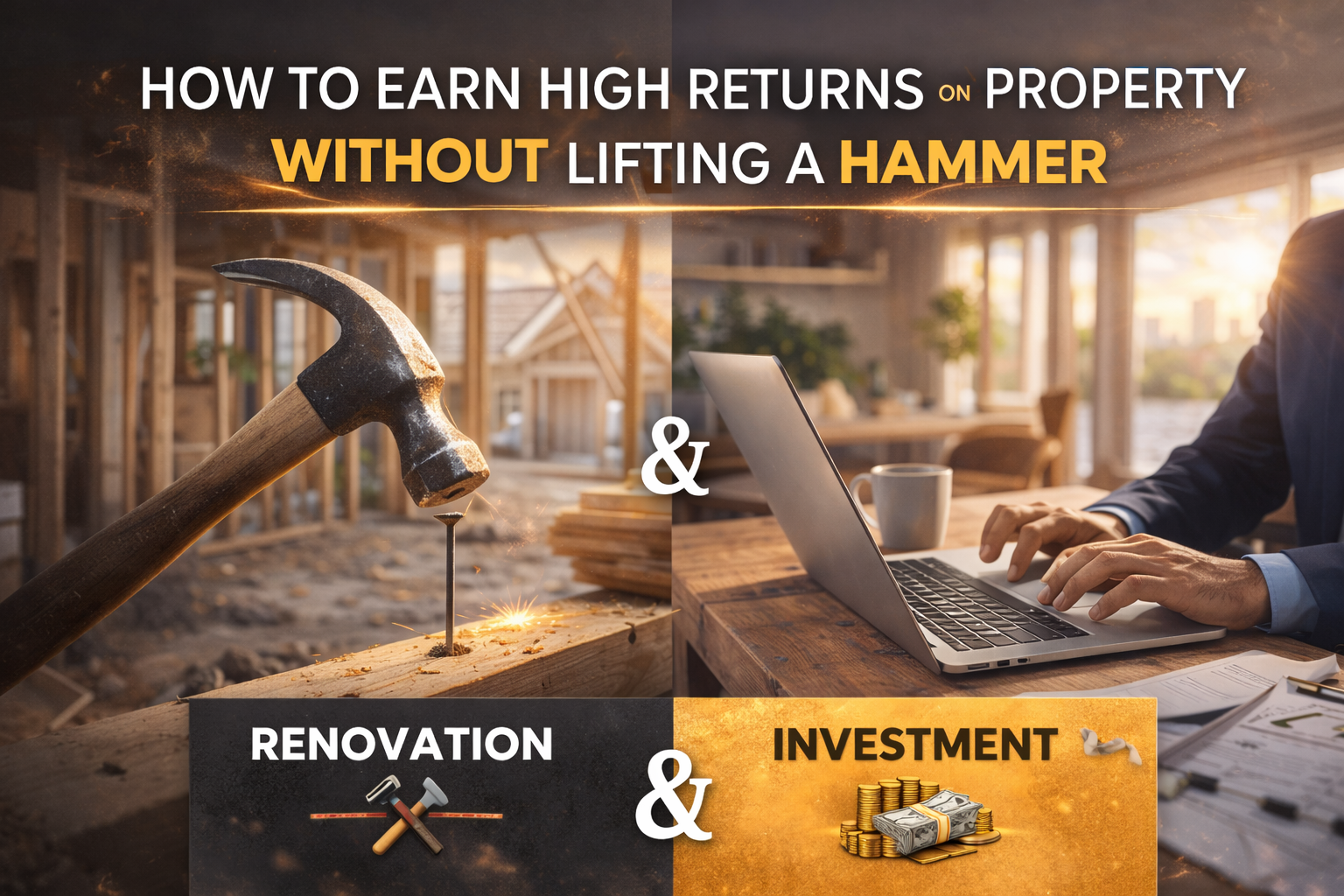 How to Earn High Returns on Property Without Lifting a Hammer. 