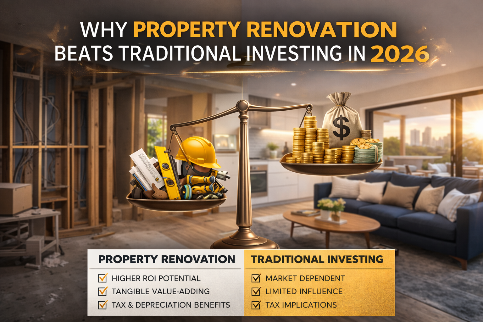Why Property Renovation Beats Traditional Investing in 2026.