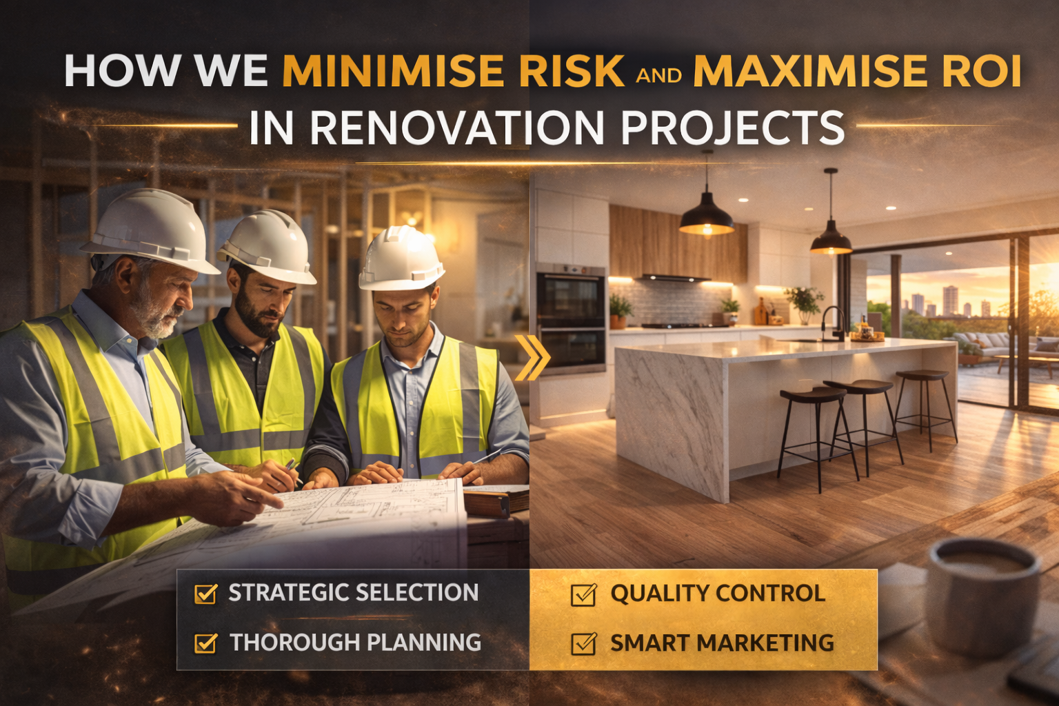 How We Minimise Risk and Maximise ROI in Renovation Projects.