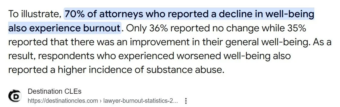 why lawyers burn out