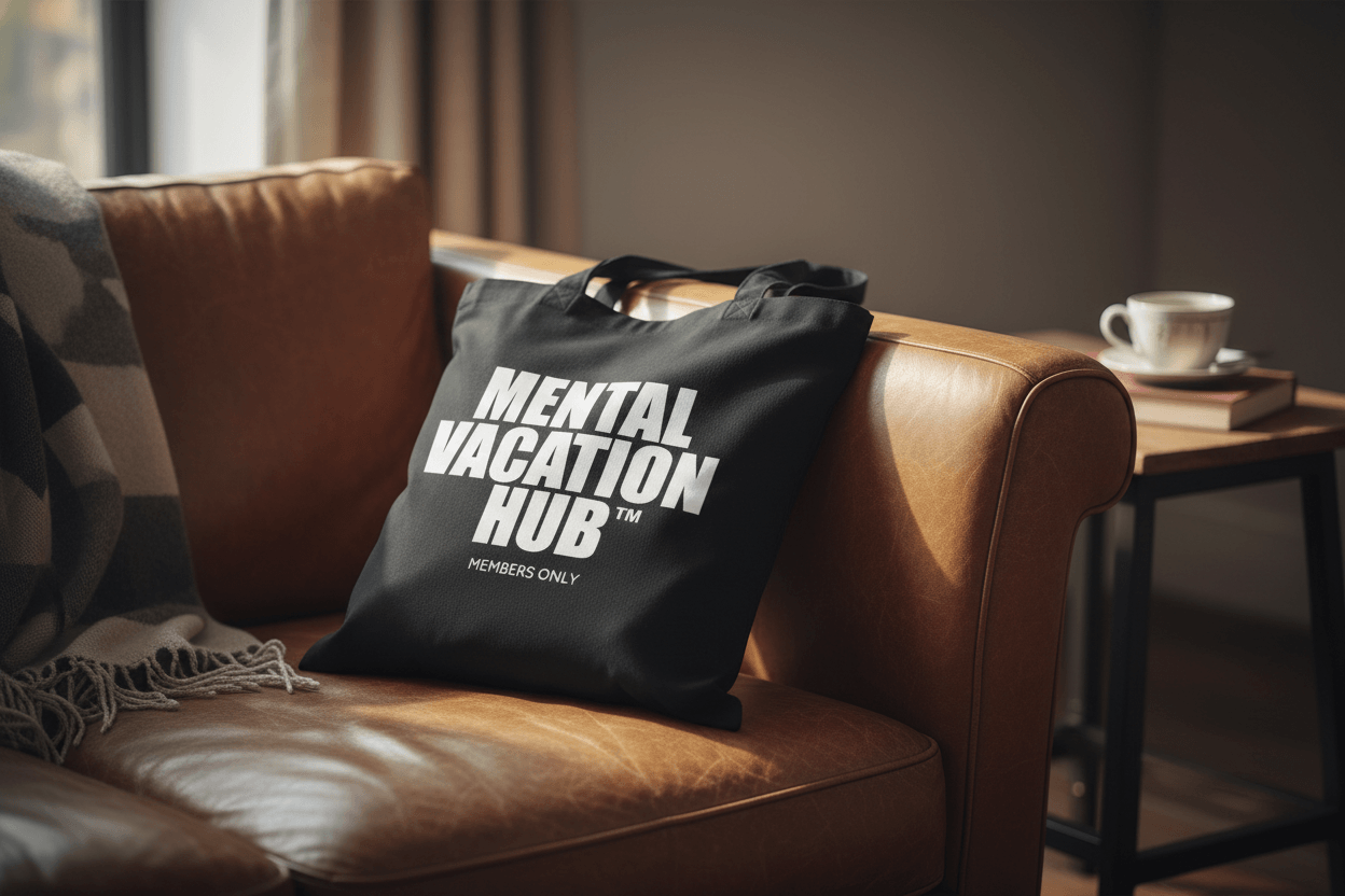 mental vacation hub bag by Prints & Bags