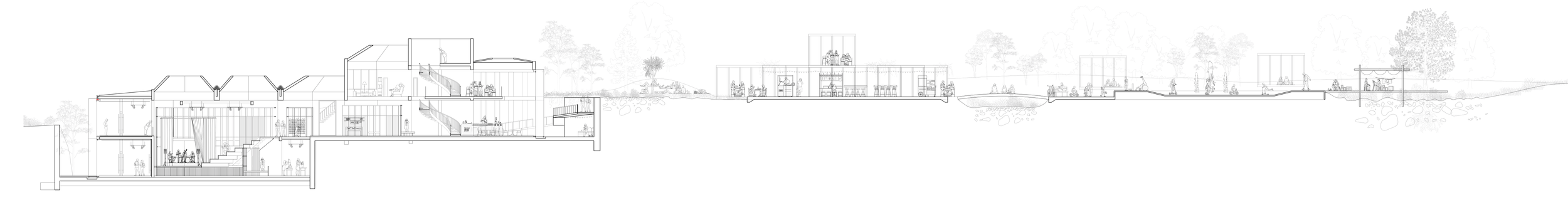 Phase 3: Symbiosis
Architecture, ecology, and human use coexist. Trails, interventions, and natural growth interact seamlessly, creating playful, surprising, and adaptive experiences across the site.