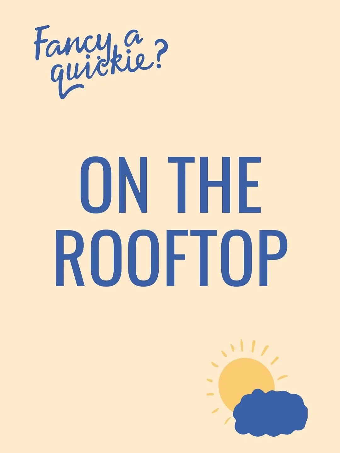 Fancy a quickie&hellip; on the rooftop? 😉
 
At Fancy a Quickie, we&rsquo;re all about short, sweet, heart bursting elopements. Just you, your person, a sprinkling of guests and us (Wendy the celebrant &amp; Kyra the photographer) making it official,