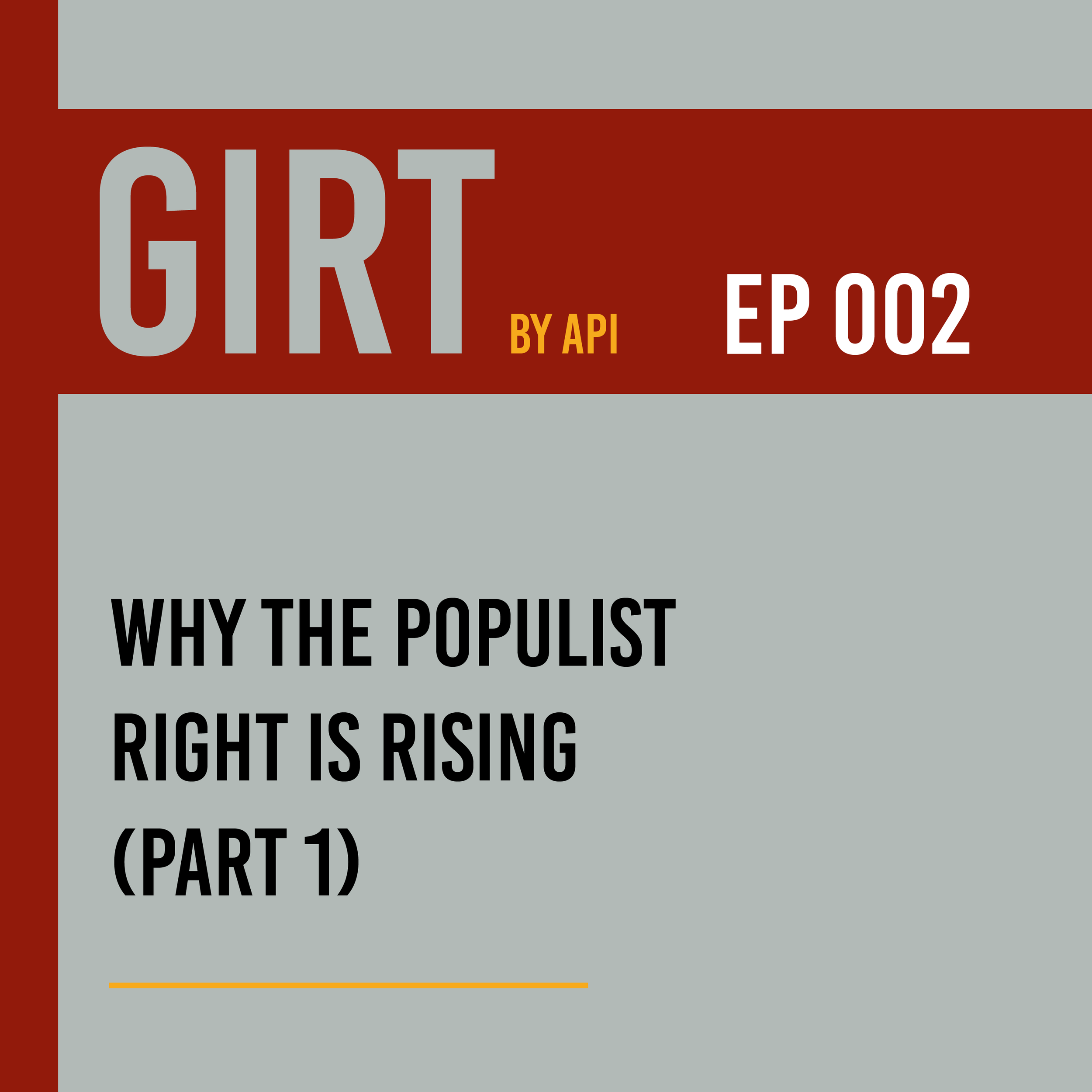 Is the Rise of the Right Cultural? (Part 2) | GIRT EP 003