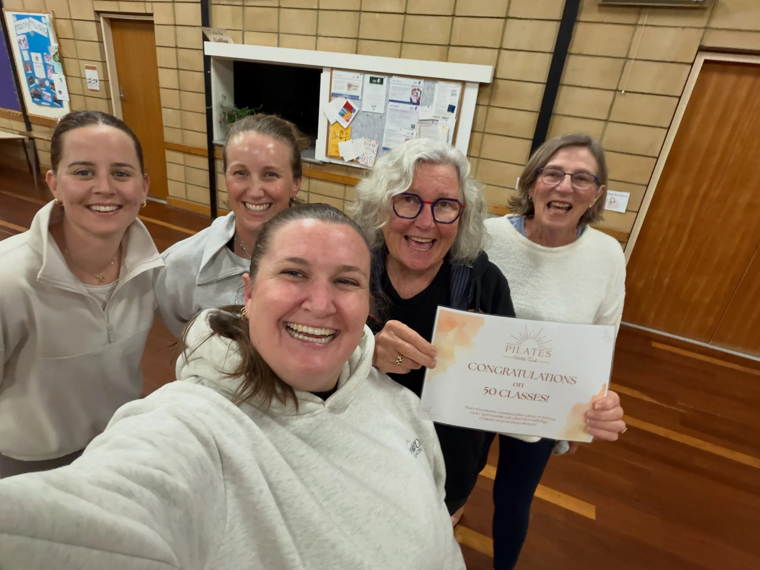 50 classes &amp; counting! 🎉✨

Last night, our small but mighty crew celebrated our wonderful, @jennyjackson59 
Huge congratulations to Jenny on hitting the 50-class milestone! 💪🏼 What a way to show up for yourself and your body. So proud to have 