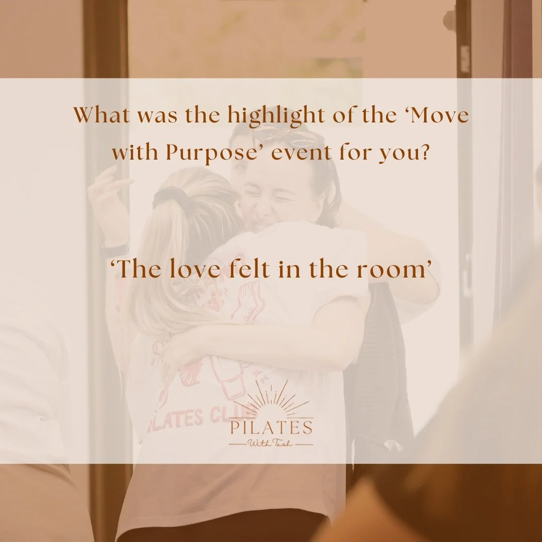 Still feeling all the good vibes from our Move with Purpose event!

Keep your eyes peeled for what&rsquo;s coming next 👀 and join our newsletter so you&rsquo;re the first to know about future events, workshops &amp; Pilates goodness. ❤️

#pilateswit
