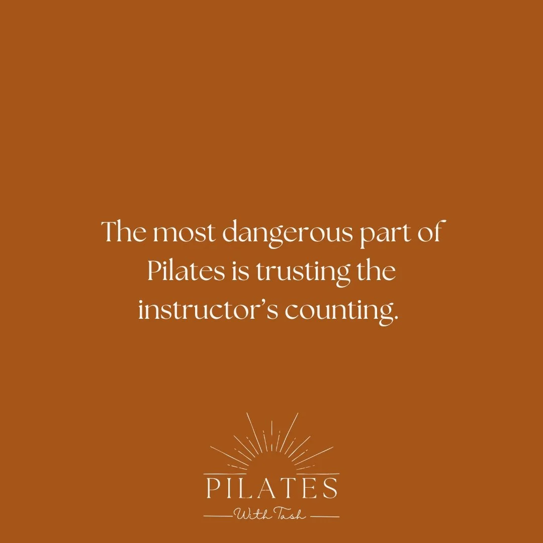 Trust the process. Question the counting. 😂💪

#pilateswithtash#perthpilates #pilatesinstructor #matpilates #reformerpilates