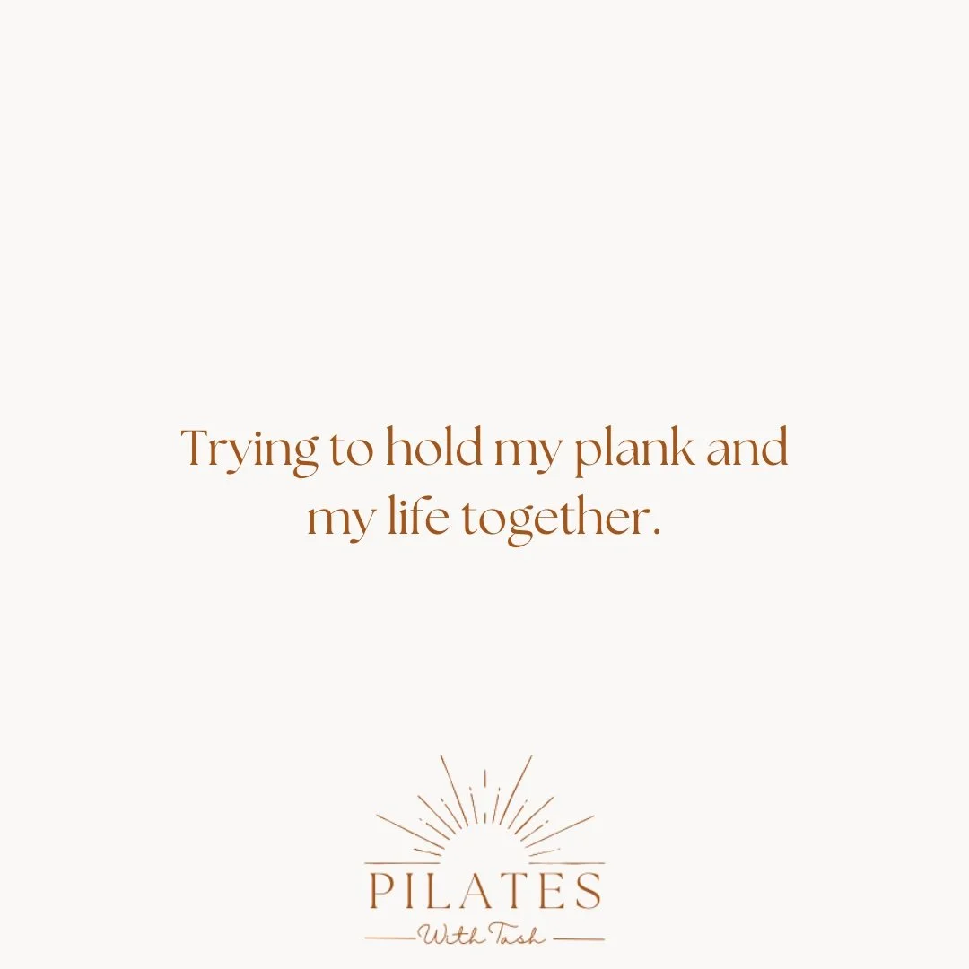 Trying to hold my plank AND my life together&hellip; currently failing at both 😂🫠

#pilateswithtash#perthpilates #pilatesinstructor #matpilates #reformerpilates