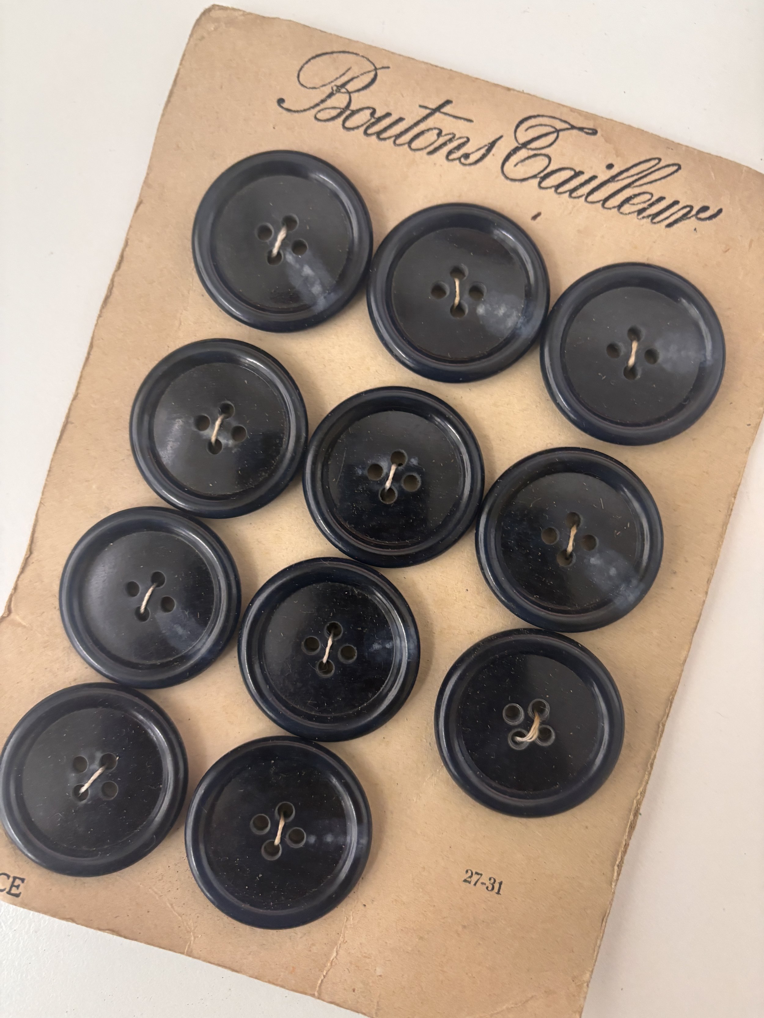 Boutons Cailleur buttons (blue  - 31 mm)