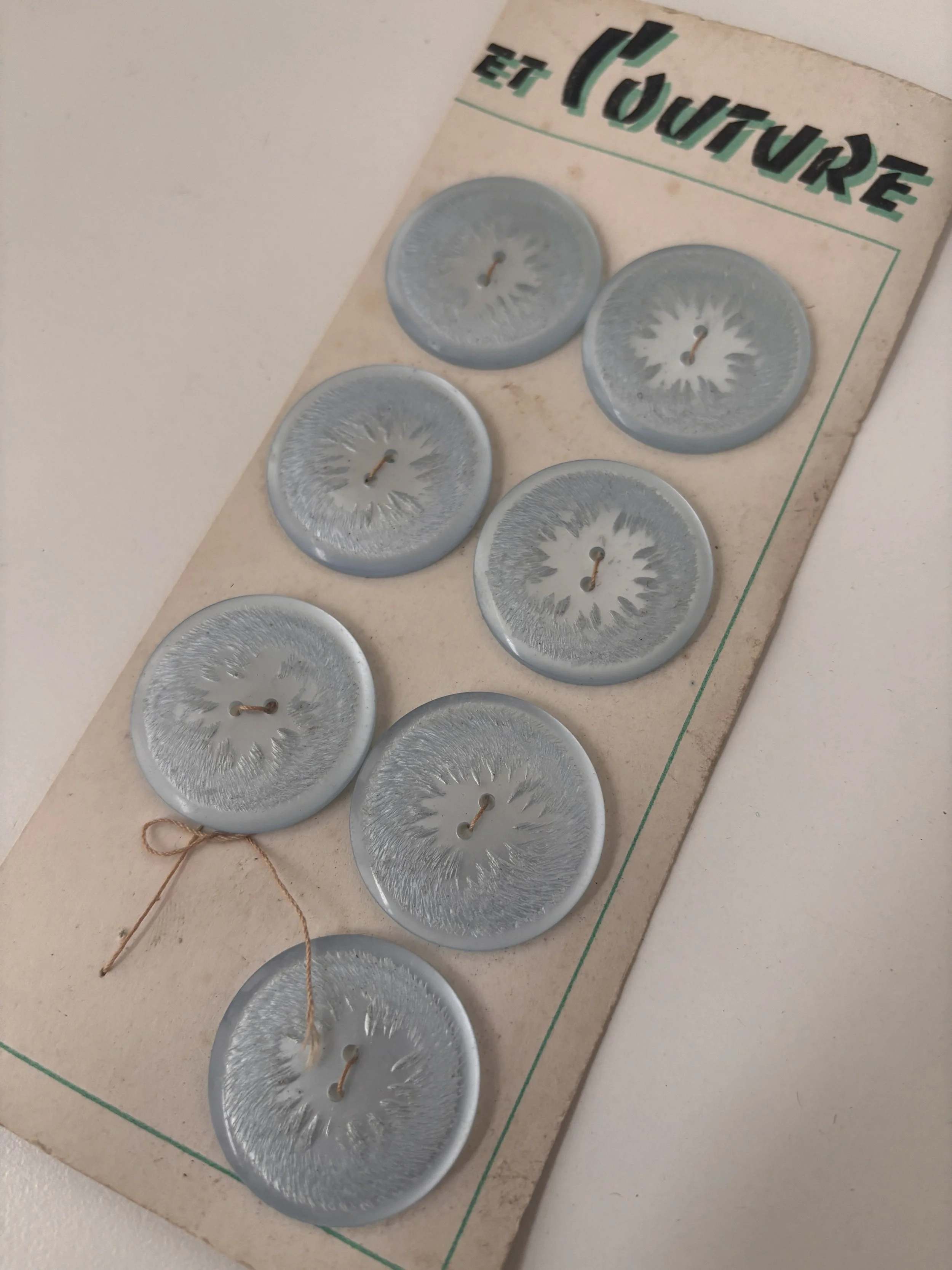 Art et Couture buttons (blue - 31 mm)