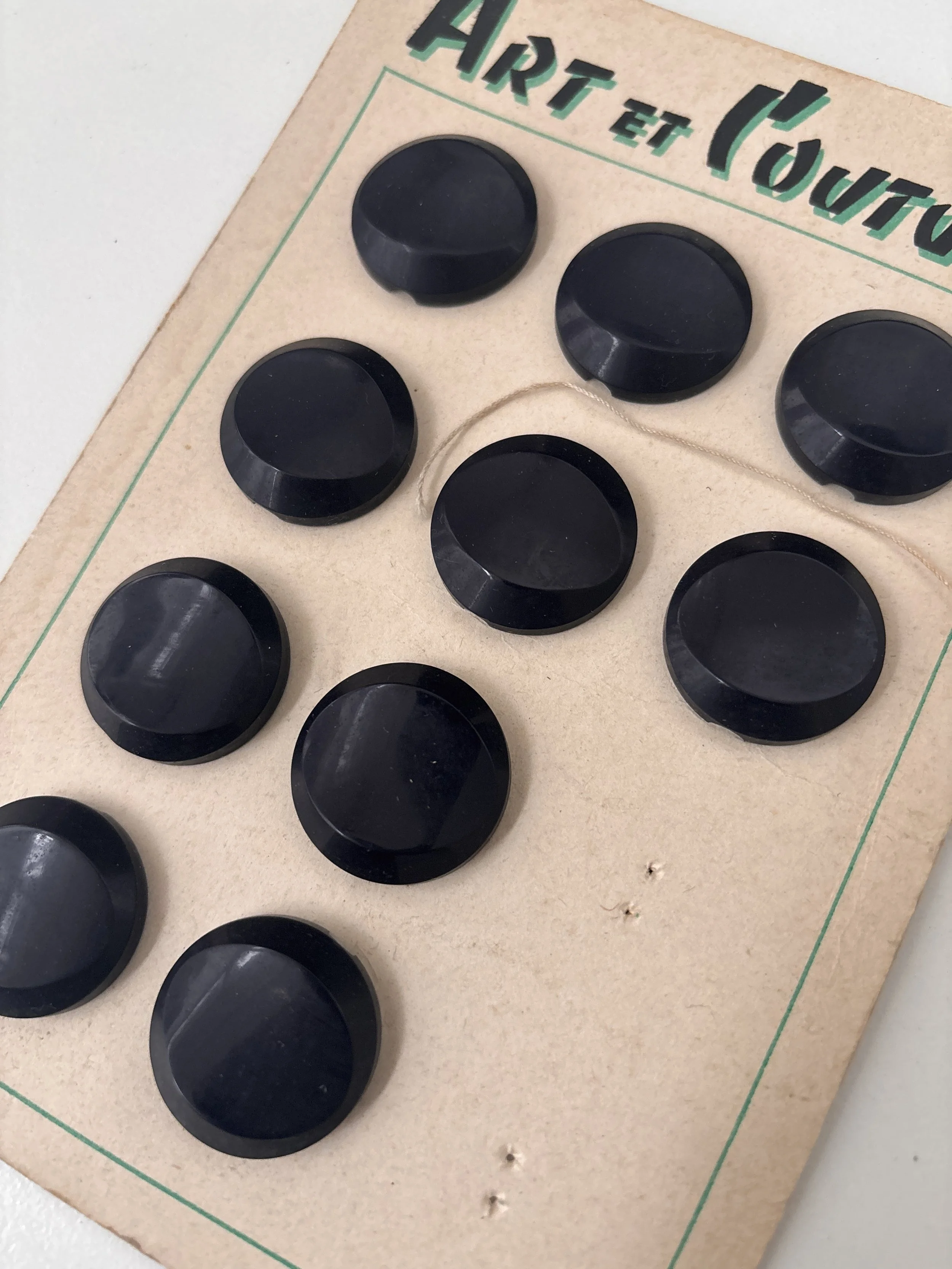 Art et Couture buttons (black - 27 mm)