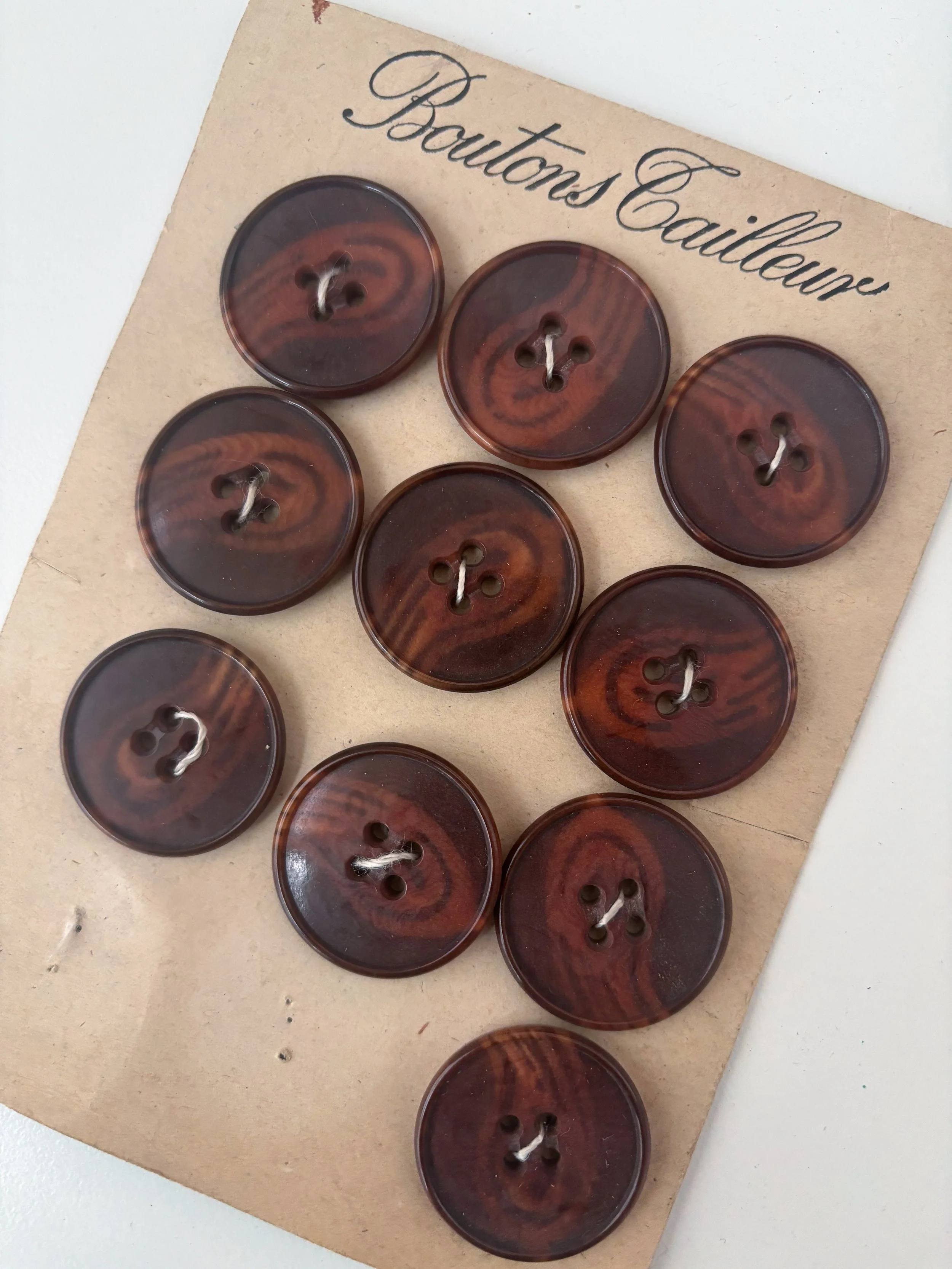 Boutons Cailleur buttons (brown - 31 mm)