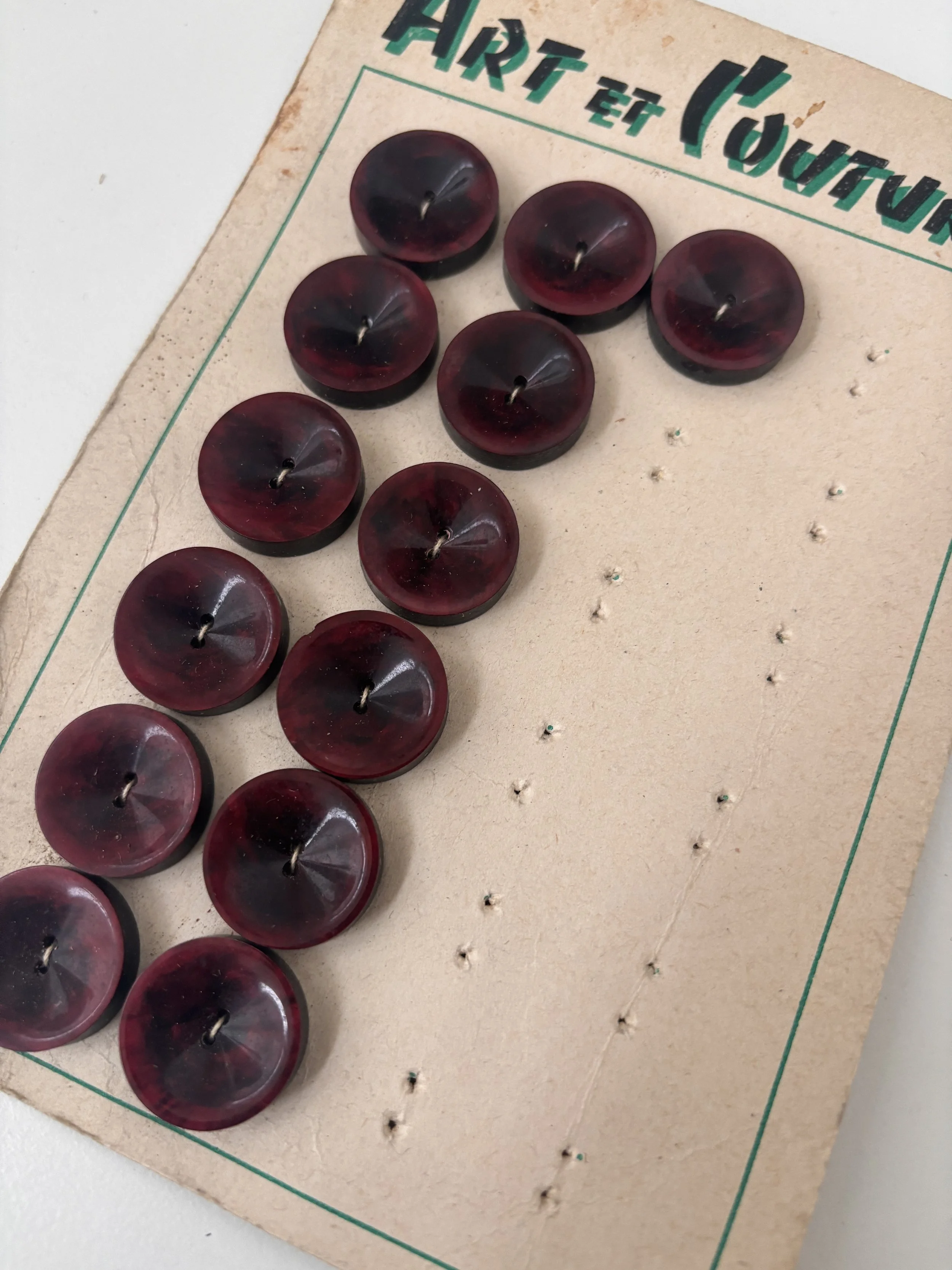 Art et Couture buttons (red - 22 mm)