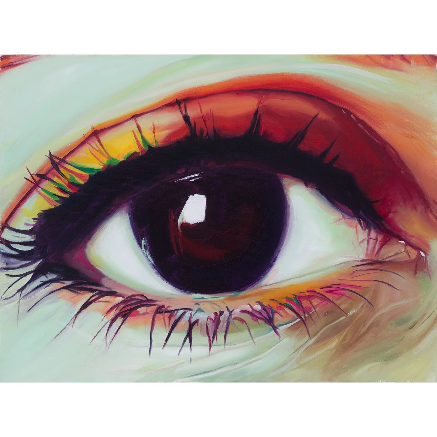 Rusty eye. Original oil painting.