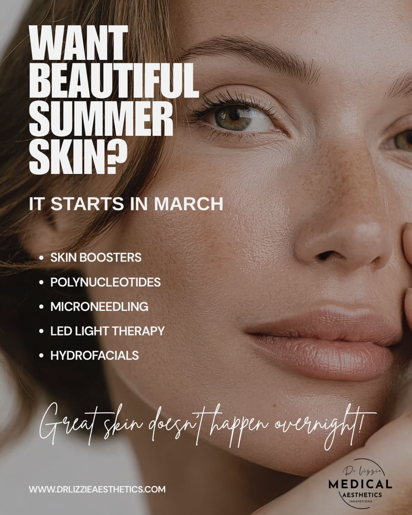 Blue skies, sunshine&hellip; and a little preview of summer today☀️
Is your skin ready for it?
March is the perfect time to start prepping for those warm, sunny days and long summer nights&mdash;when you want to look radiant and feel your absolute be