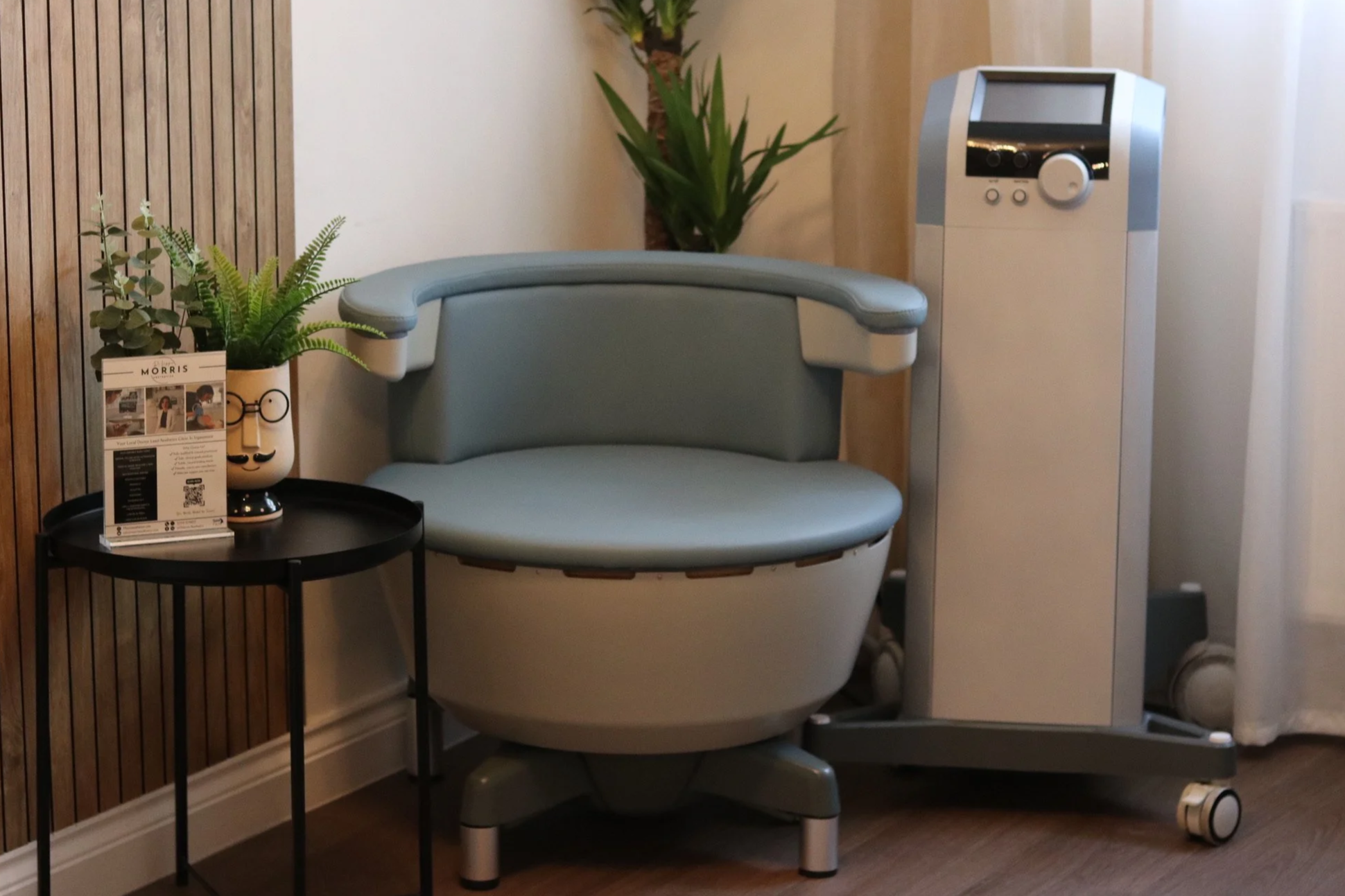 Pelvic floor stimulation chair in clinic
