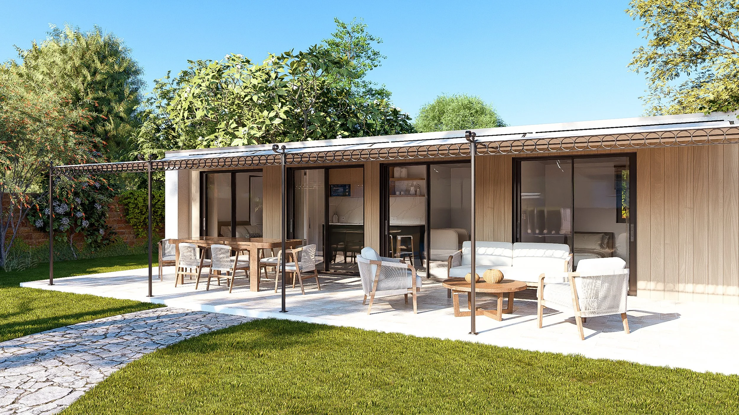 Bauhu affordable hurricane resistant modular hospitality pod