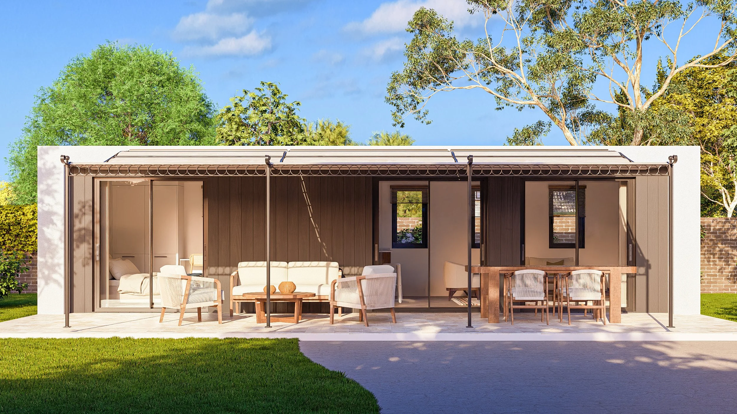 Architect designed, precision engineered. High-quality garden buildings and luxury living pods from Bauhu