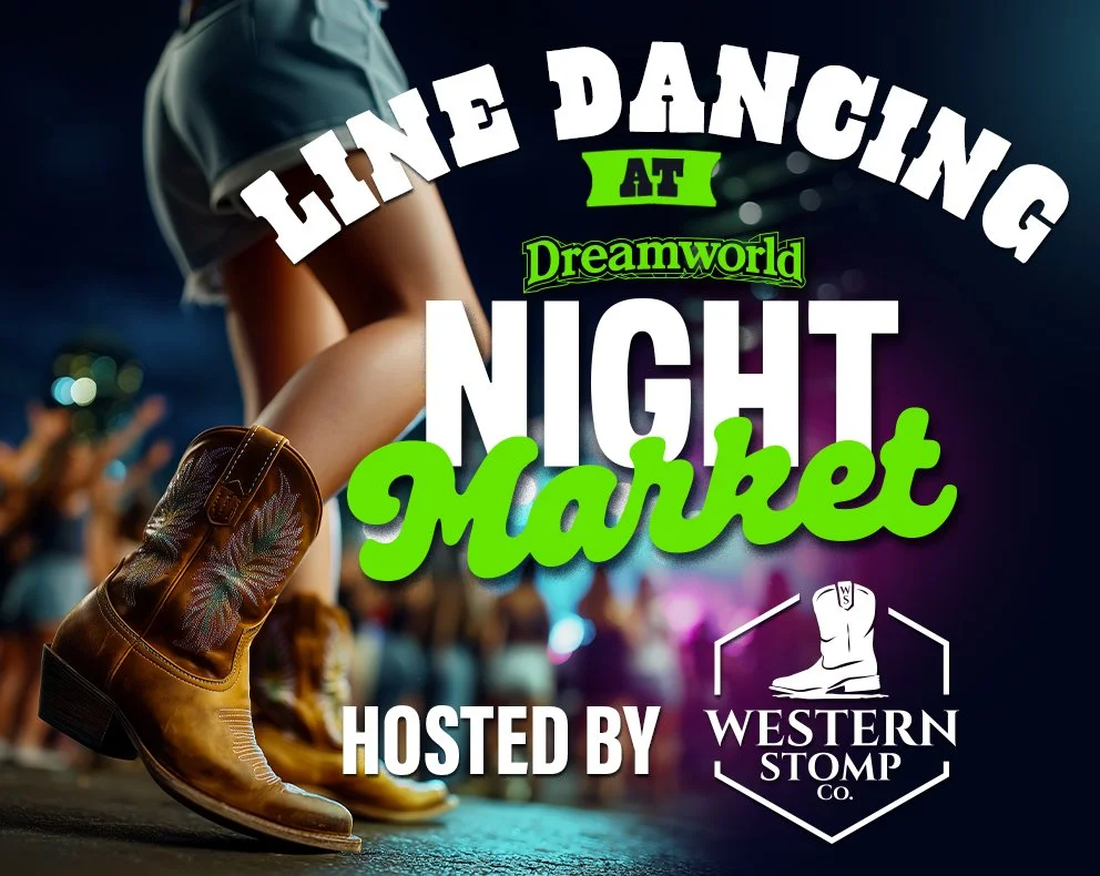 Line Dancing at Dreamworld Night Market