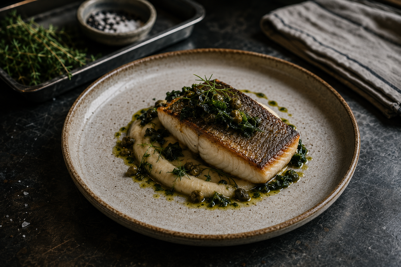 Simple ingredient-led restaurant dish demonstrating menu restraint and culinary confidence.
