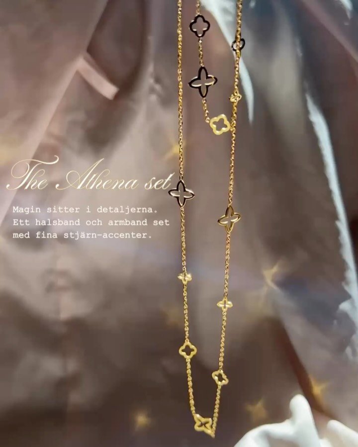 Dedikerat till hon som s&aring;tt jorden jag v&auml;xt i 🌱✨
The Athena Set finns nu p&aring; hemsidan! 

Fira mammas f&ouml;delsedag med mig, anv&auml;nd koden ATHENA som ger dig paketpris p&aring; halsbandet + armbandet! 🥳💝 g&auml;ller hela helge
