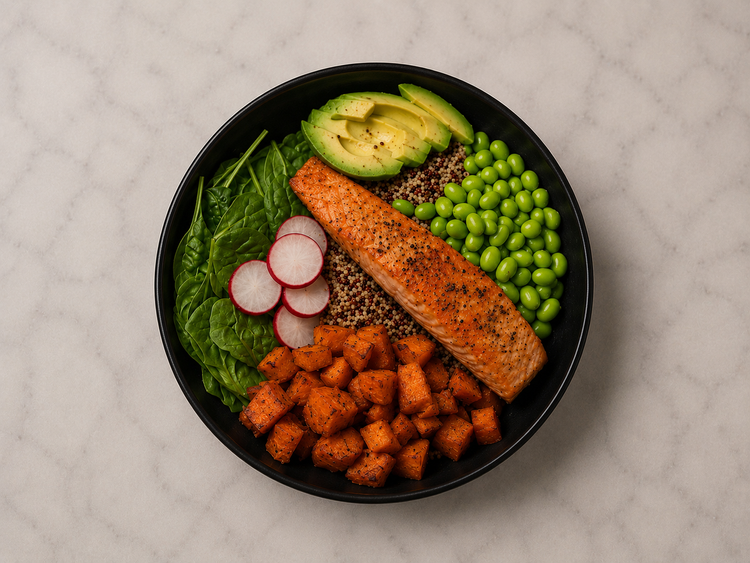 Salmon Shred Bowl