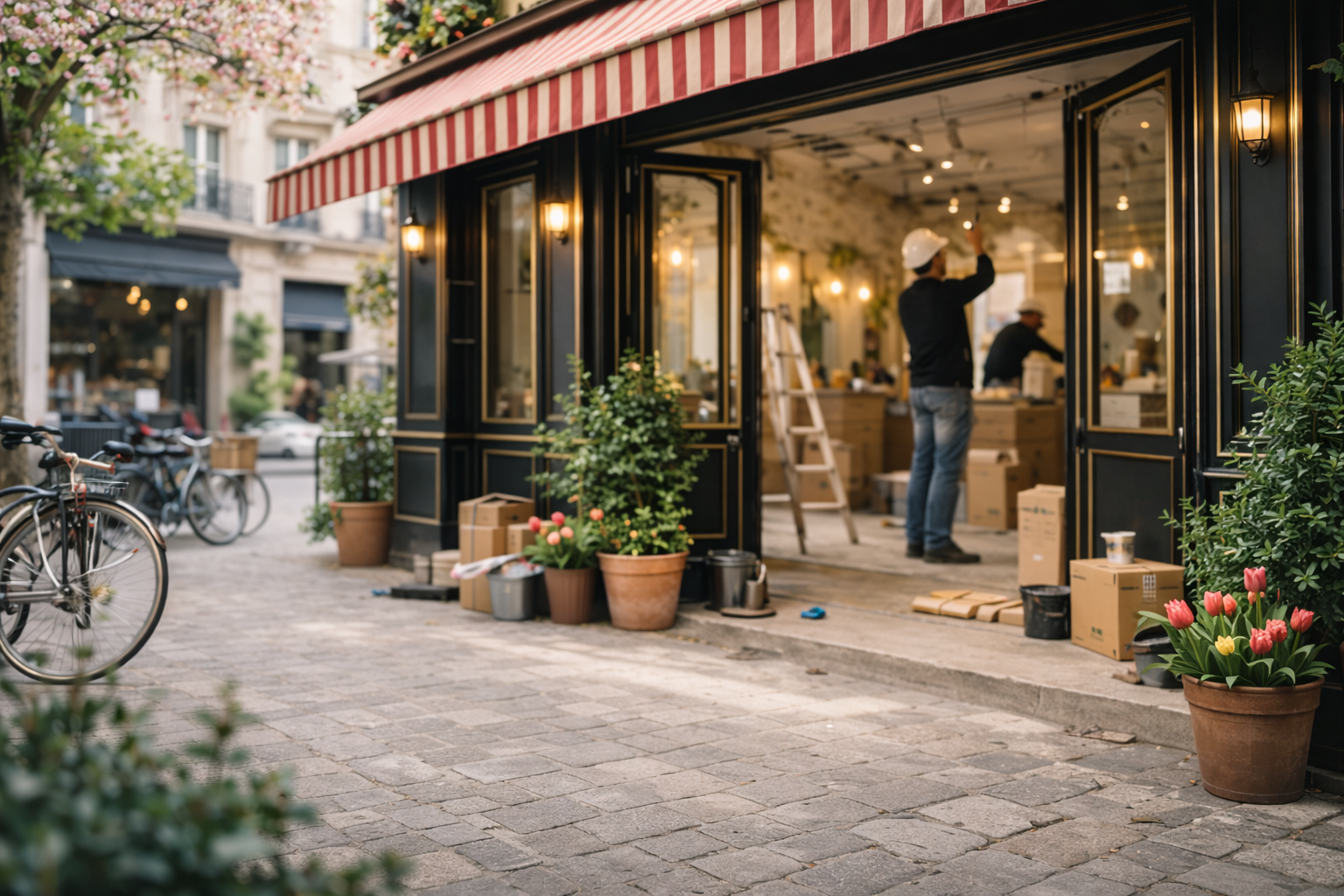 Ouvrir un restaurant ou une boutique au printemps : le rétroplanning chantier indispensable