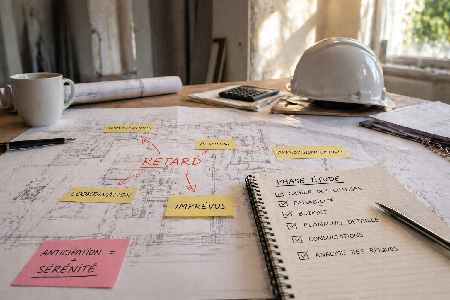 Pourquoi les chantiers prennent du retard (et comment l’éviter dès la phase étude)