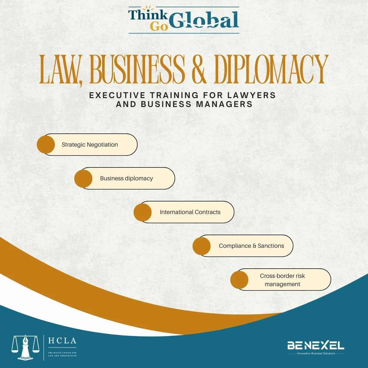 Recht, bedrijfsleven en diplomatie: managementtraining voor juristen en bedrijfsleiders.