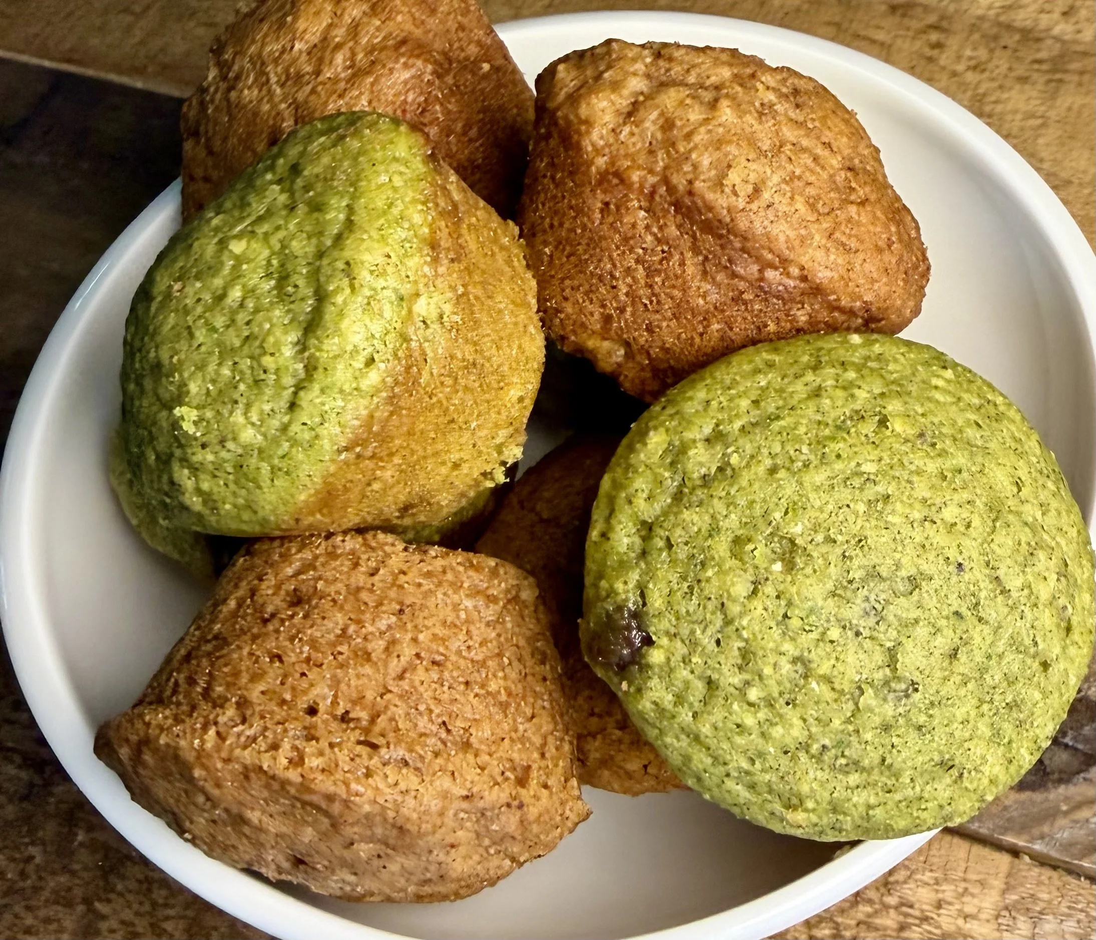 Mini Green Muffins