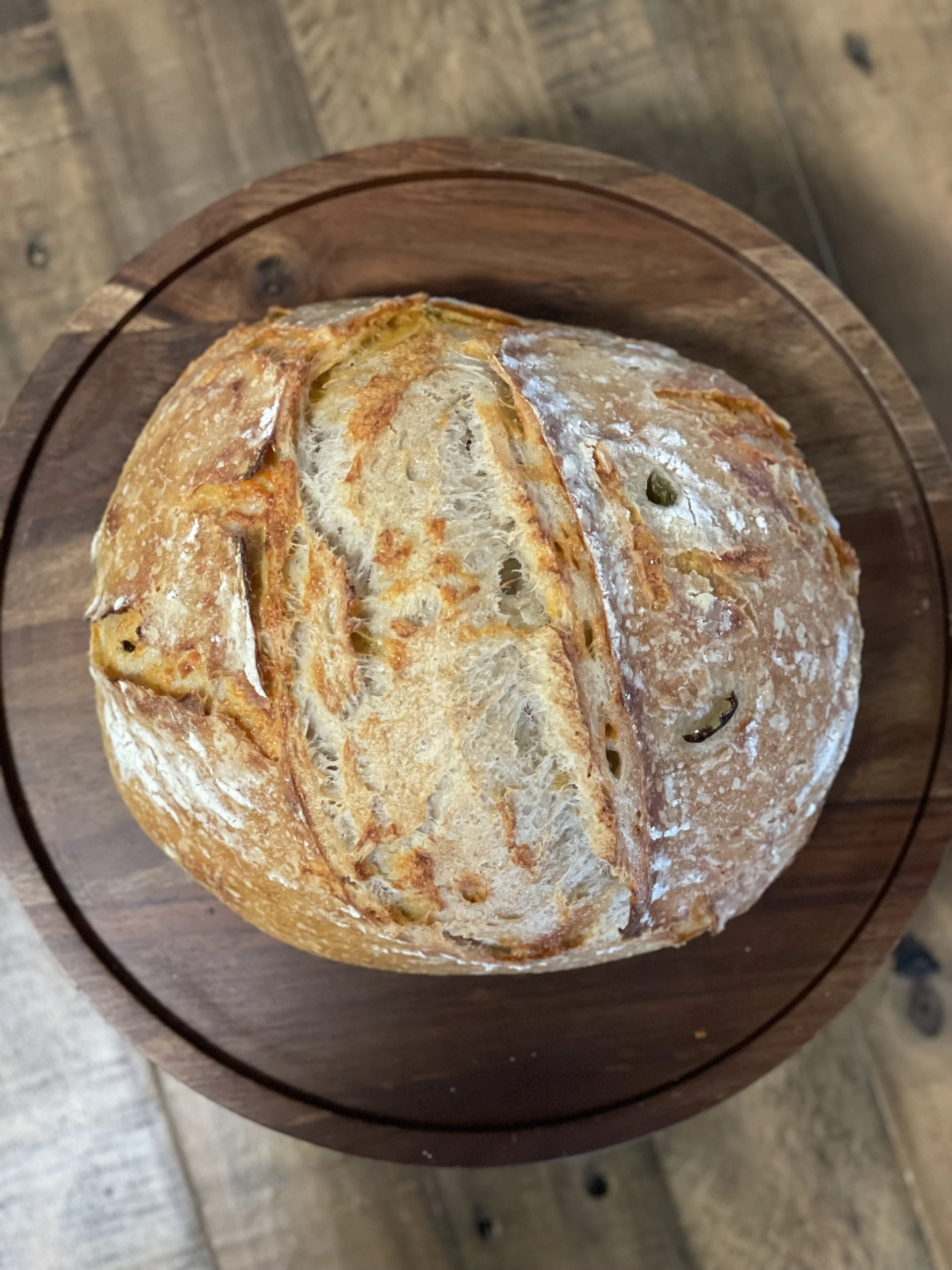 Cheddar Jalapeno Sourdough