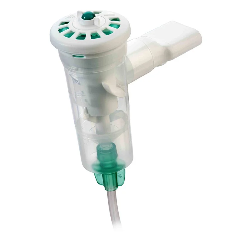 AeroEclipse breath-actuated nebulizing cups used for efficient aerosol medication delivery.