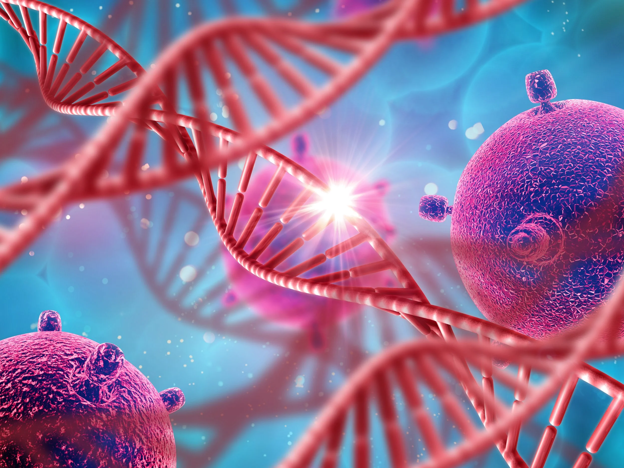 DNA double helix diagram used in online A-Level Biology tutoring