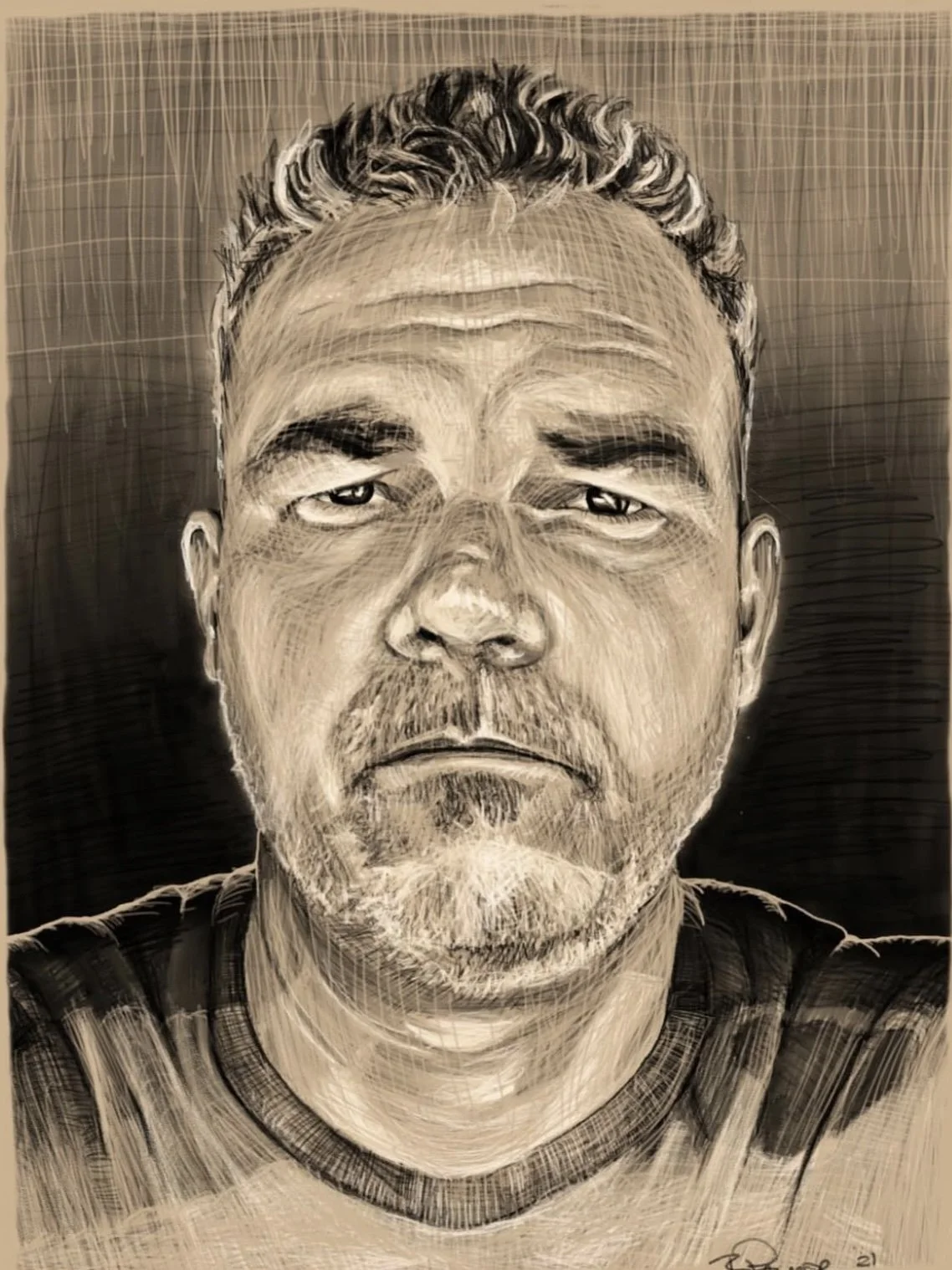 Brother Bri, iPad Sketchbook, 2021