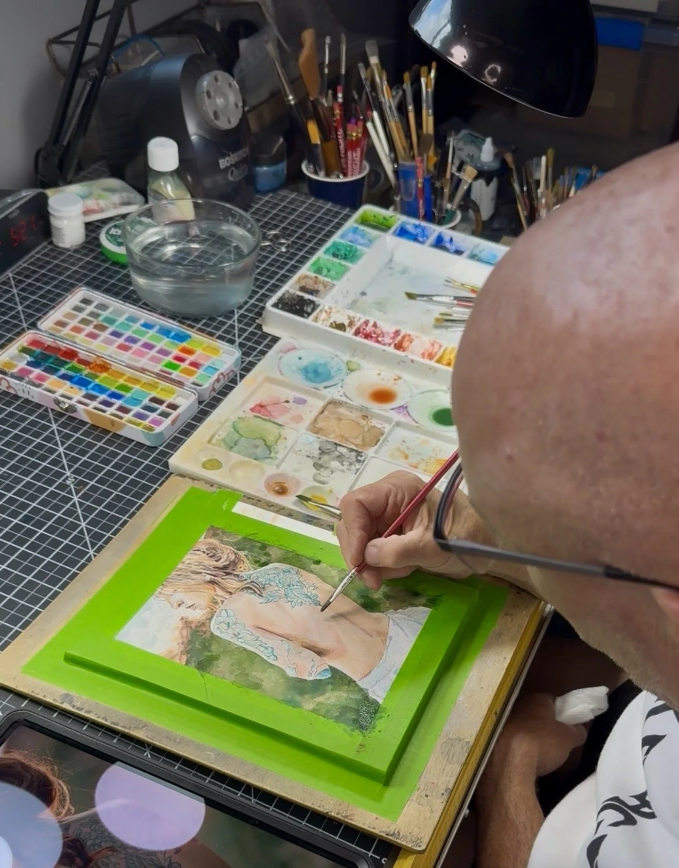 Busy in the Studio