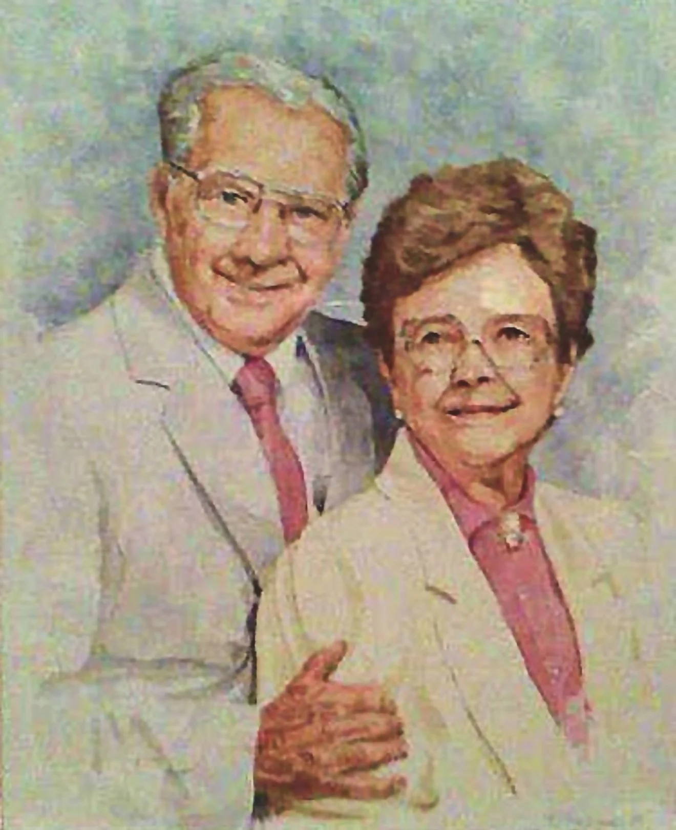 Commission: Howard & Dorthy Albert, 10x14, watercolor on paper, 1991