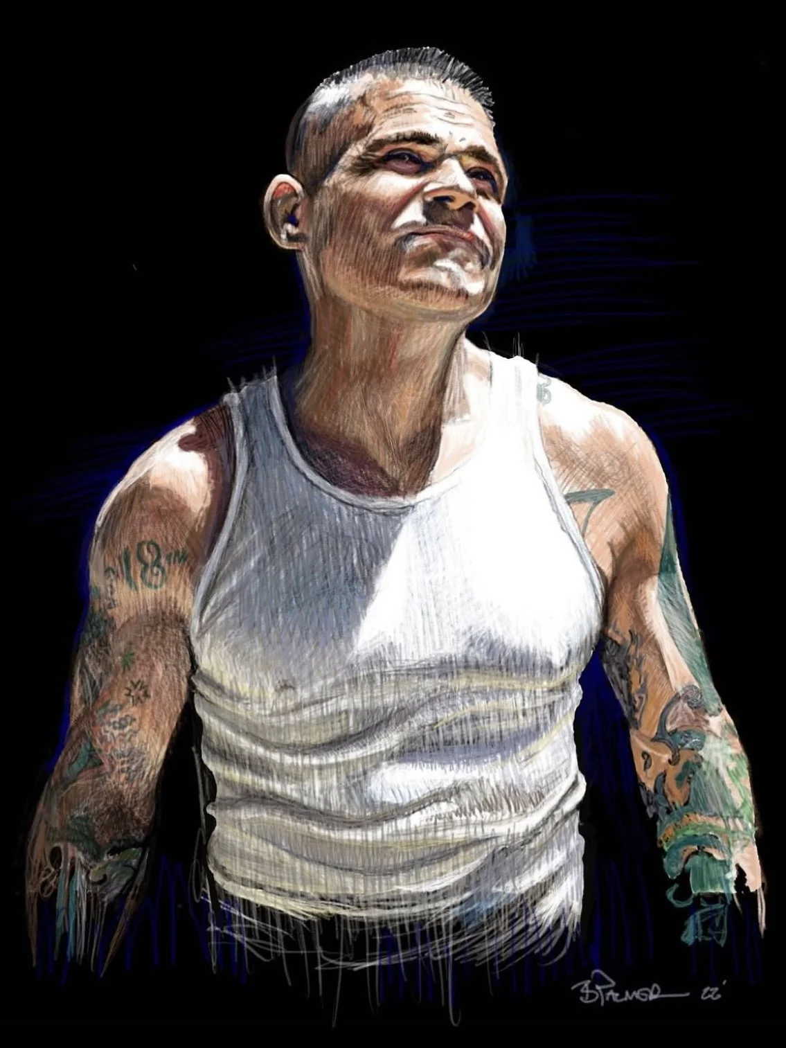 Harley, iPad sketchbook, 2022