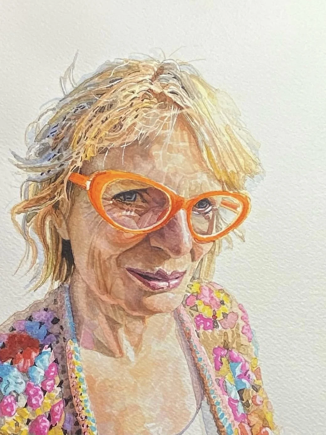 Loes, 8x10, watercolor on paper, 2024