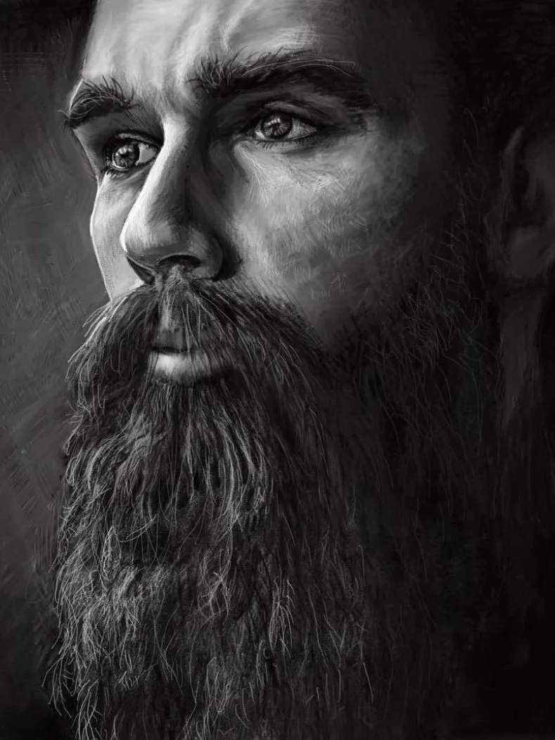 Gaze, iPad sketchbook, 2022