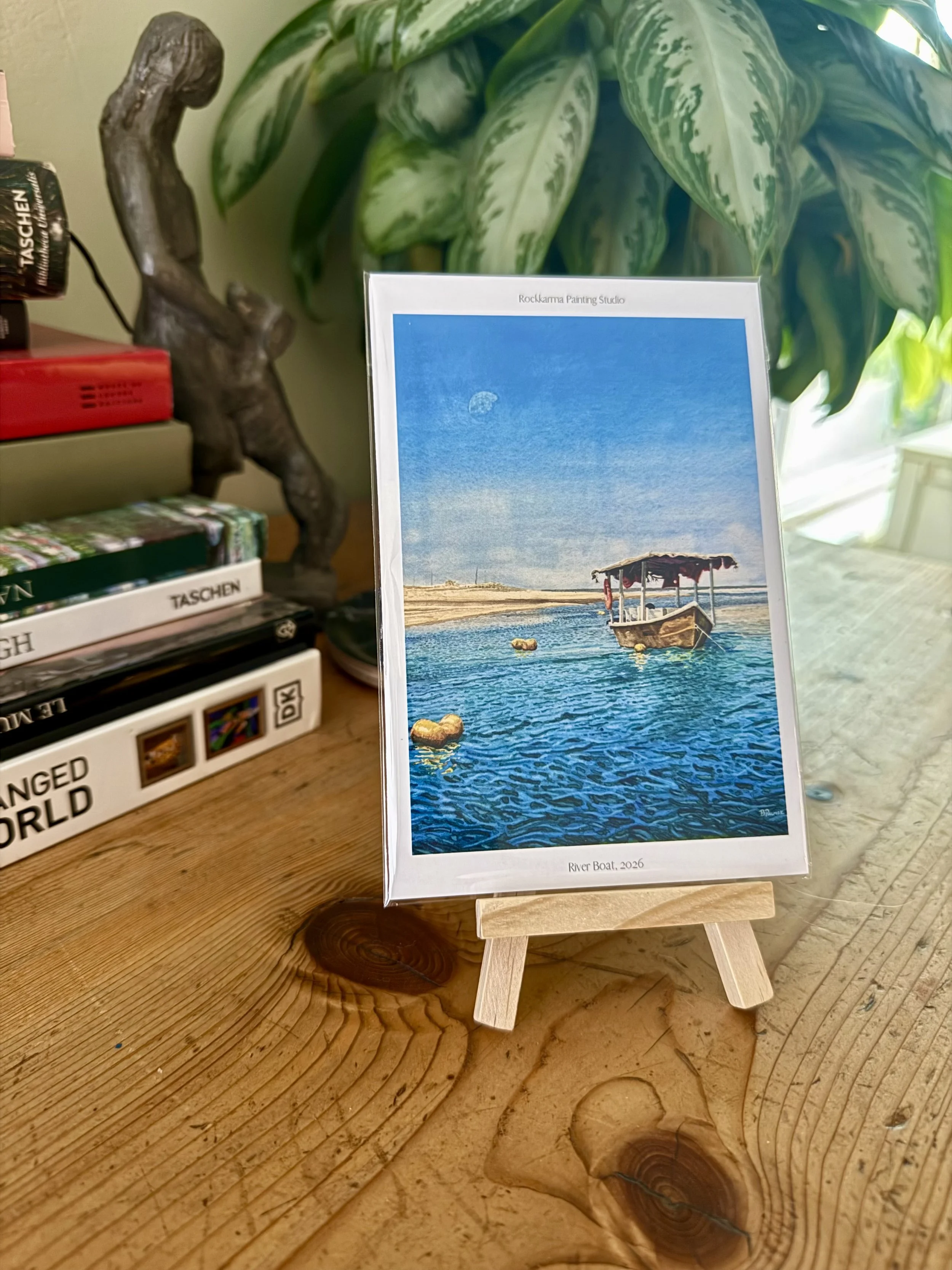 Postcard, 4x6 inch, River Boat