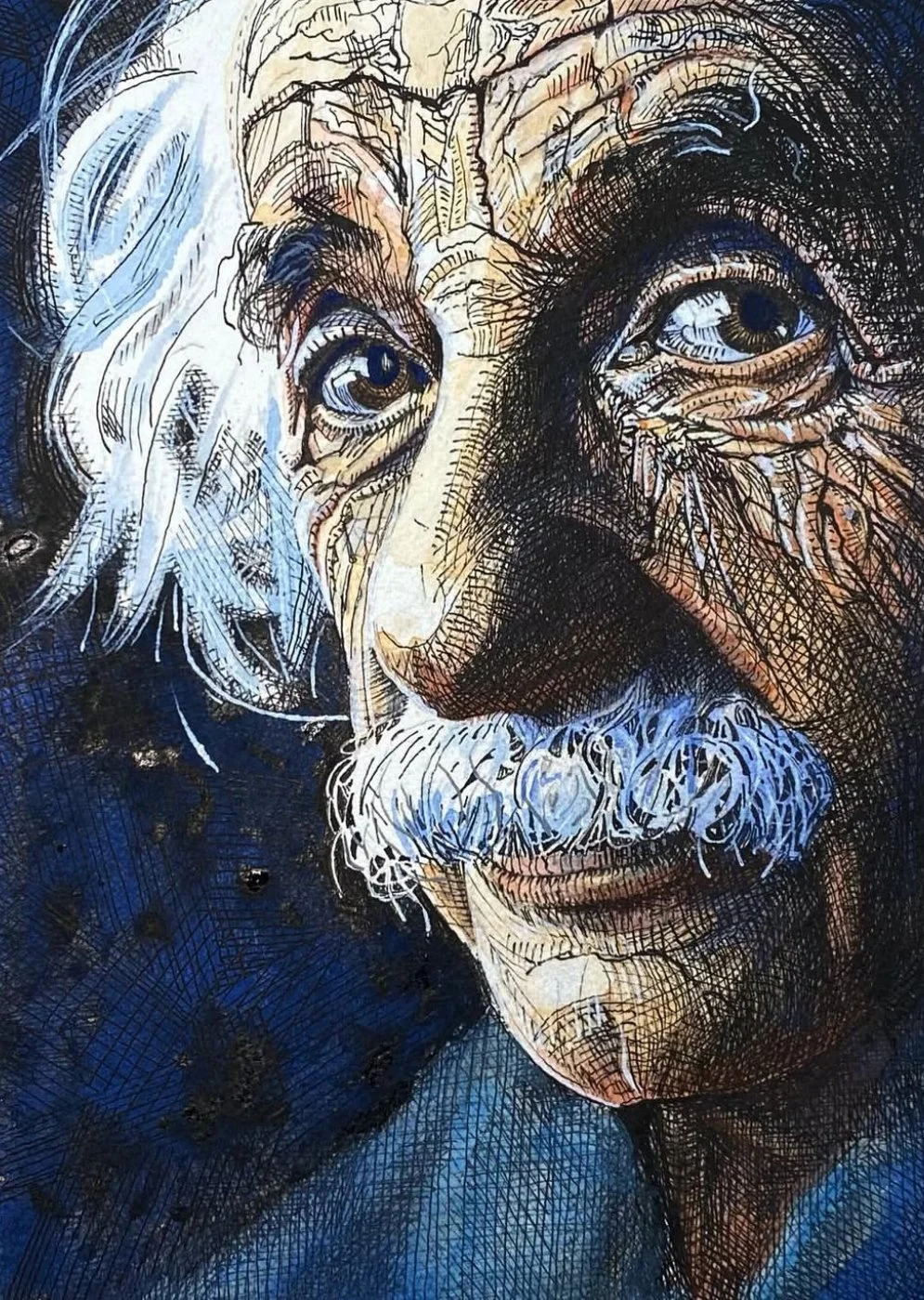 Unified Theory, 8x10, watercolor & ink on paper, 2024