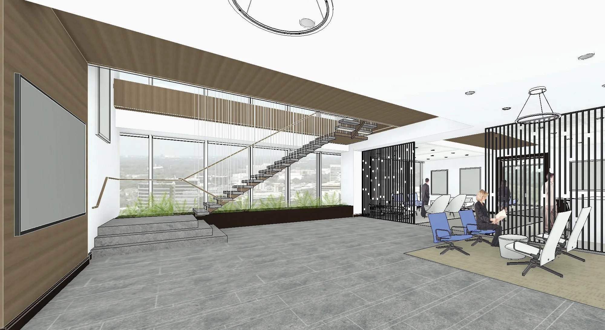Alternative staircase rendering