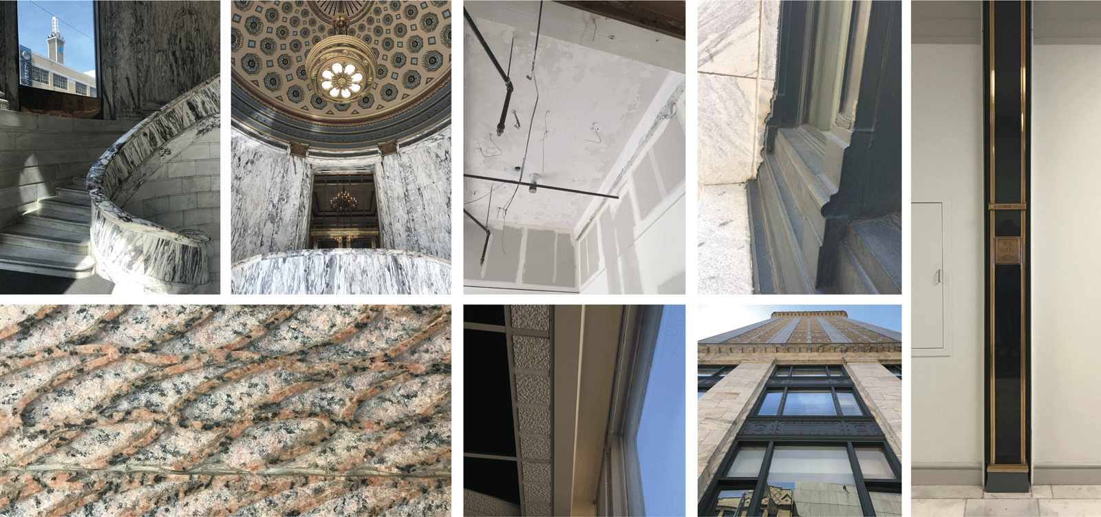 College of preserved marble floor and walls